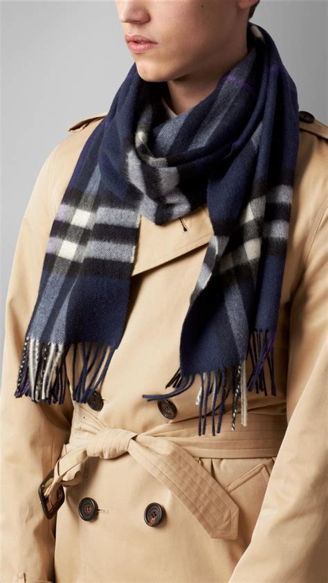 burberry cashmere scarves blue|Burberry scarf 50 cashmere wool.